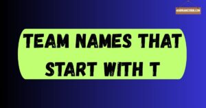 Team Names That Start With T
