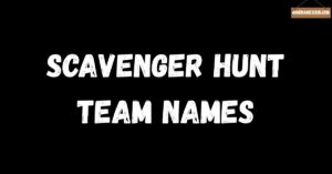 scavenger hunt team names