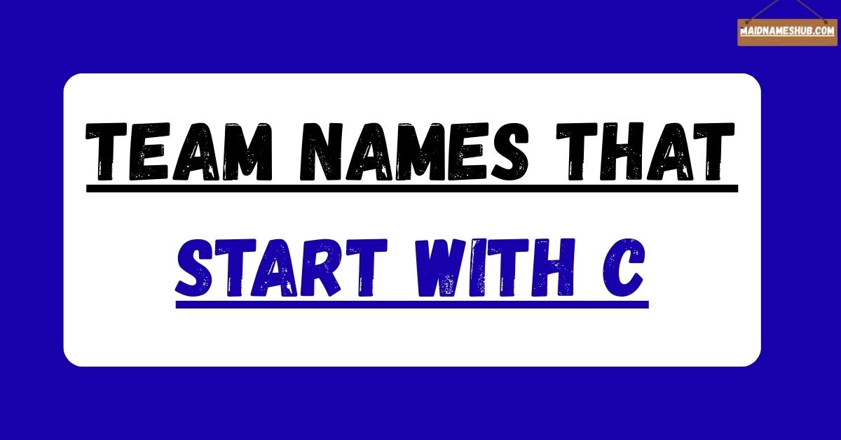 team names that start with c