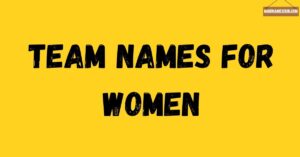 team names for women