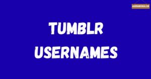 tumblr usernames