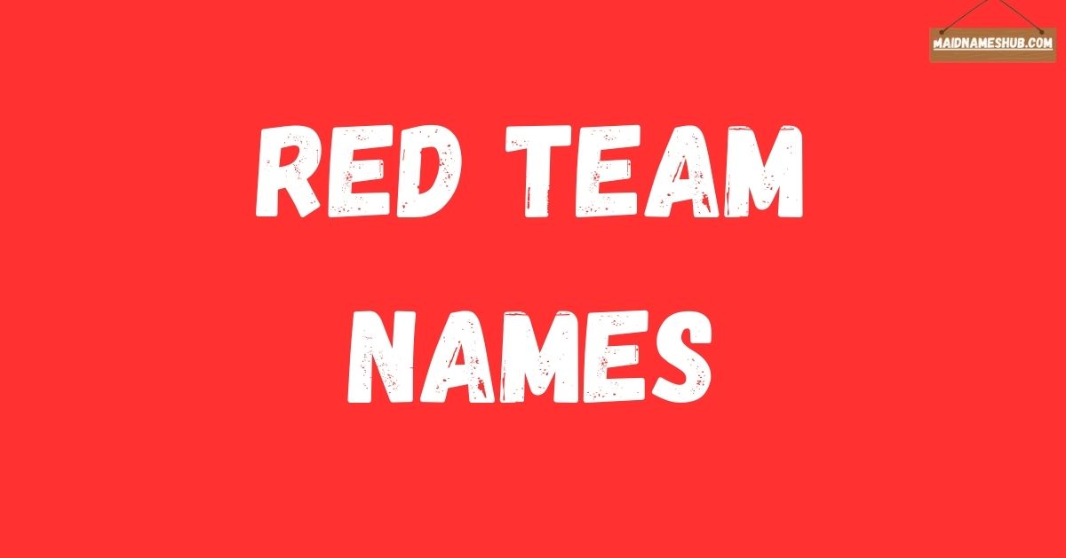 Red Team Names